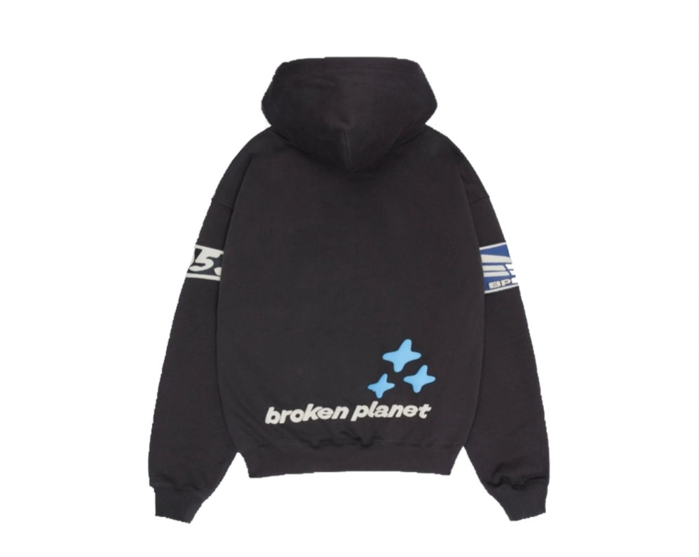 Broken planet market escape to the future black hoodie