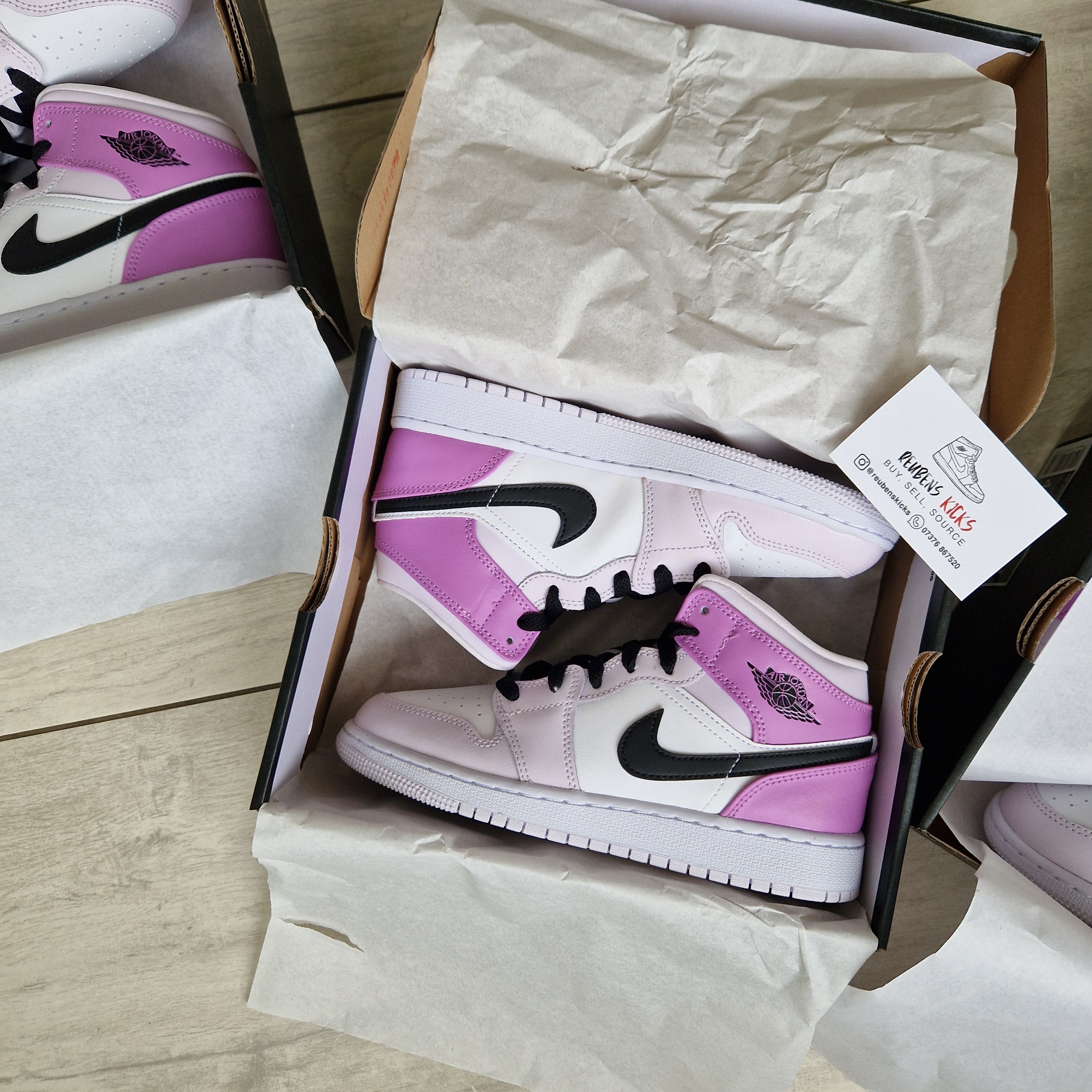 Air Jordan 1 Mid 'Barely Grape' GS – ReubensKicks