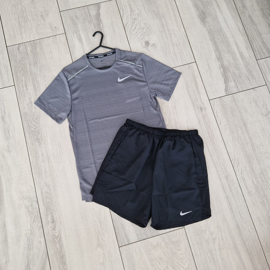 Nike Miler and Short Set 'Smoke Grey'